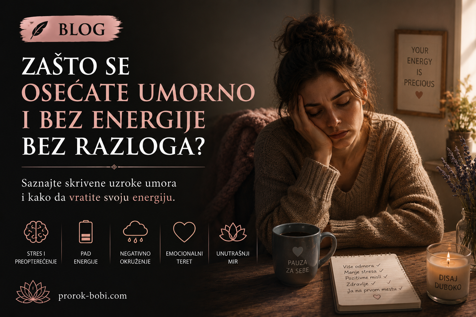 Zašto se osećate umorno i bez energije bez razloga?